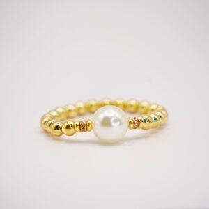 Golden Bead Ring