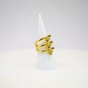 Golden Curve Ring