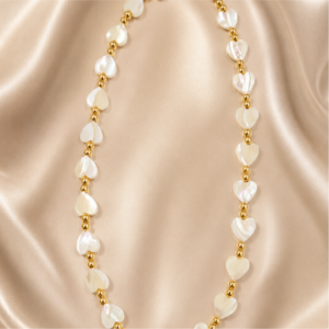 Golden Floral Necklace 011