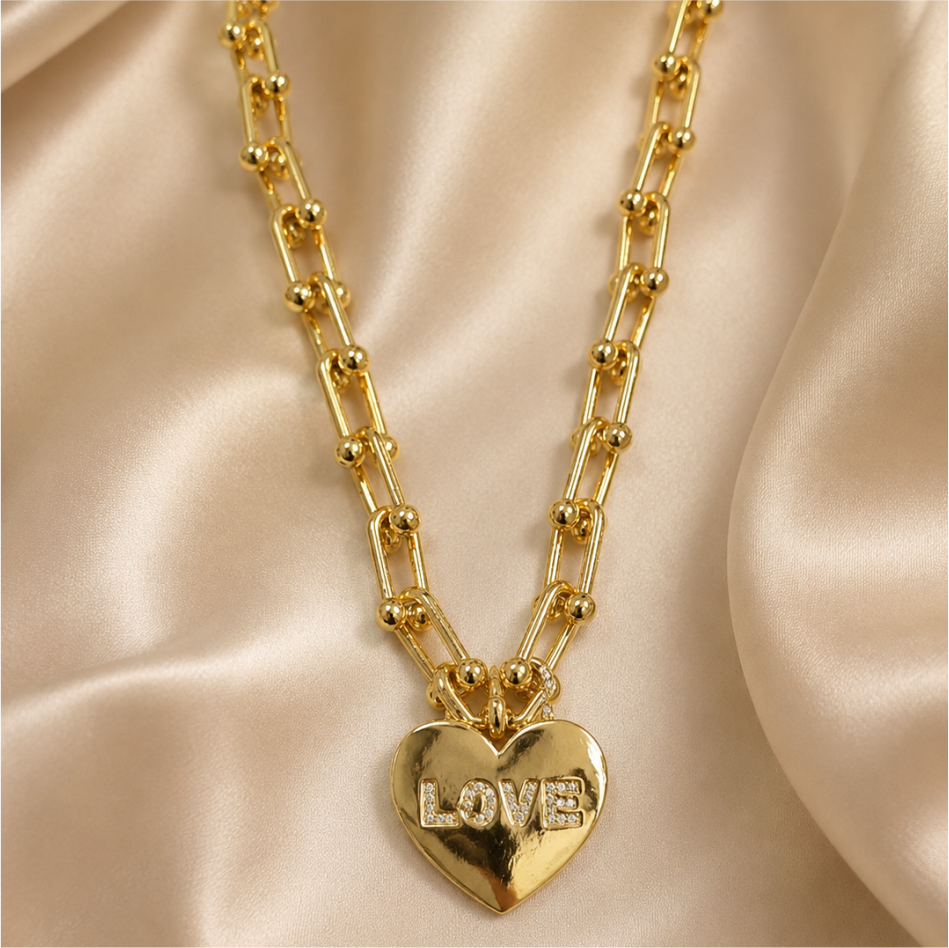 LOVE Heart Necklace 016