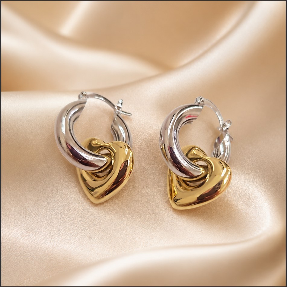 Twisted Heart Earrings 017