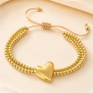 Golden Heart Bracelet 002