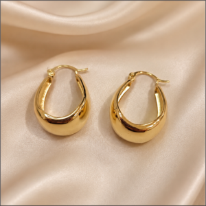 Gold Hoop Earrings 022