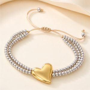 Silver Heart Bracelet 001
