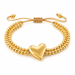 Golden Heart Bracelet 002