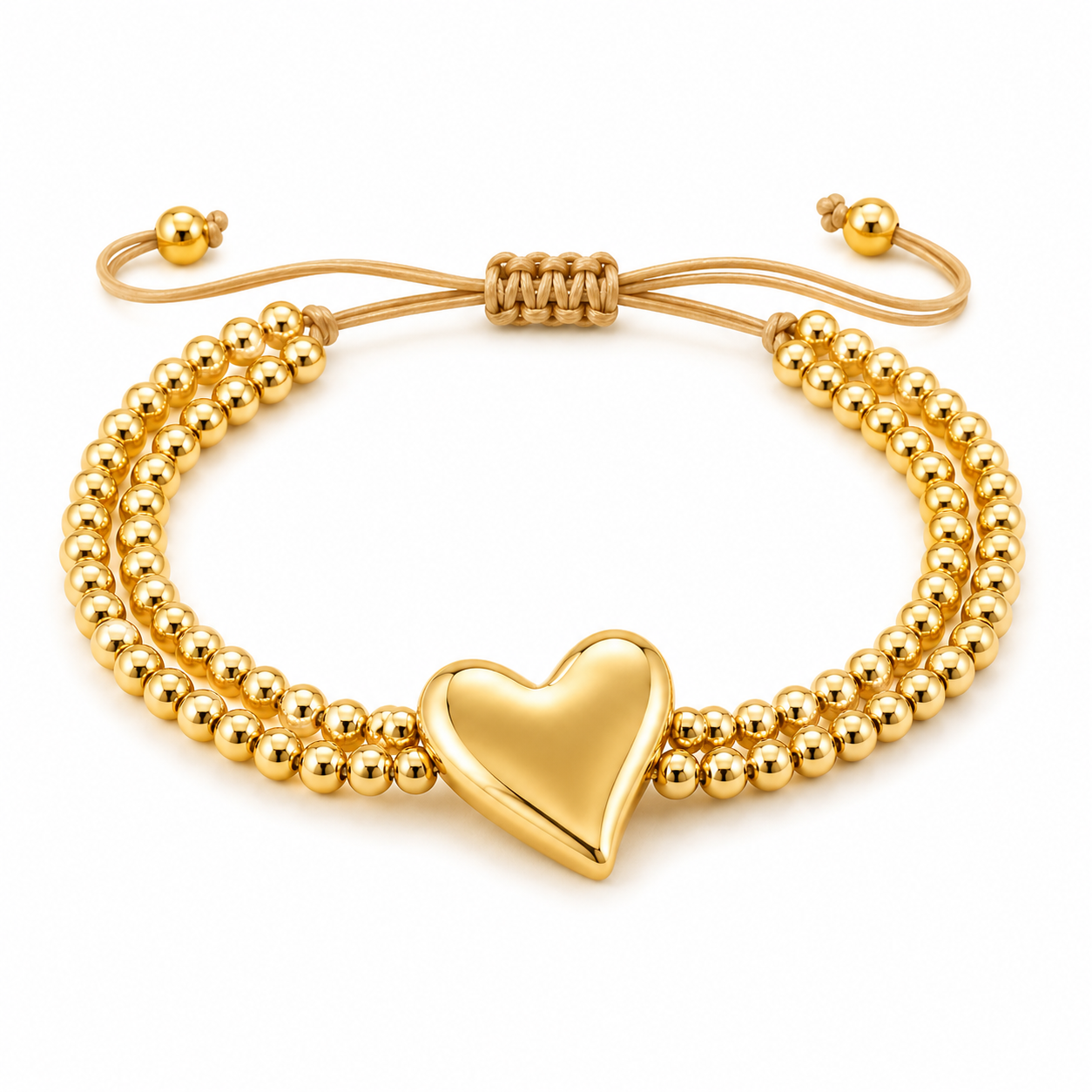 Golden Heart Bracelet 002