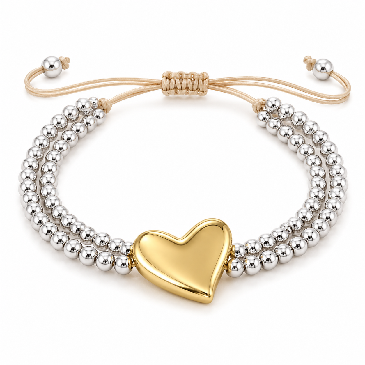 Silver Heart Bracelet 001
