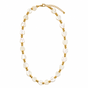 Golden Floral Necklace 011