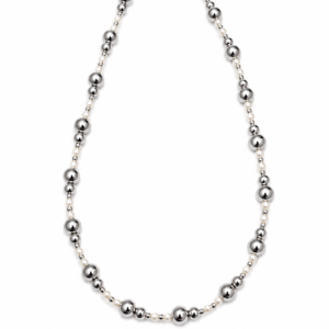 Silver Pearl Necklace 012