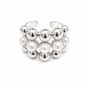 Silver Pearl Ring 024