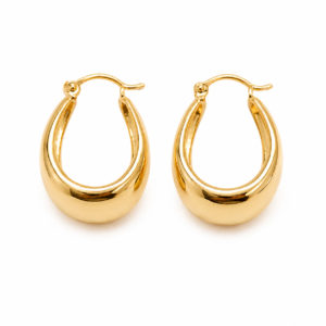Gold Hoop Earrings 022