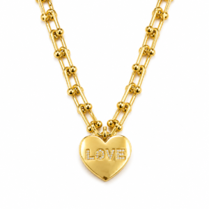 LOVE Heart Necklace 016