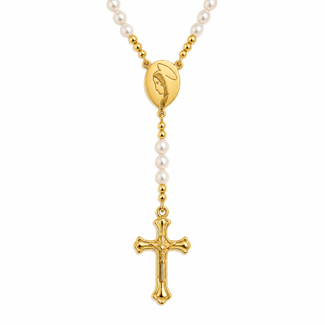 Gold Cross Necklace 015